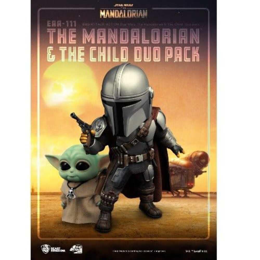 Beast Kingdom- Confezione Duo The Mandalorian & The Child, Multicolore, EAA-111