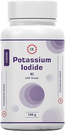 Polvo de cristal de yoduro de potasio grado USP de alta pureza 100gm por Dawn SCI