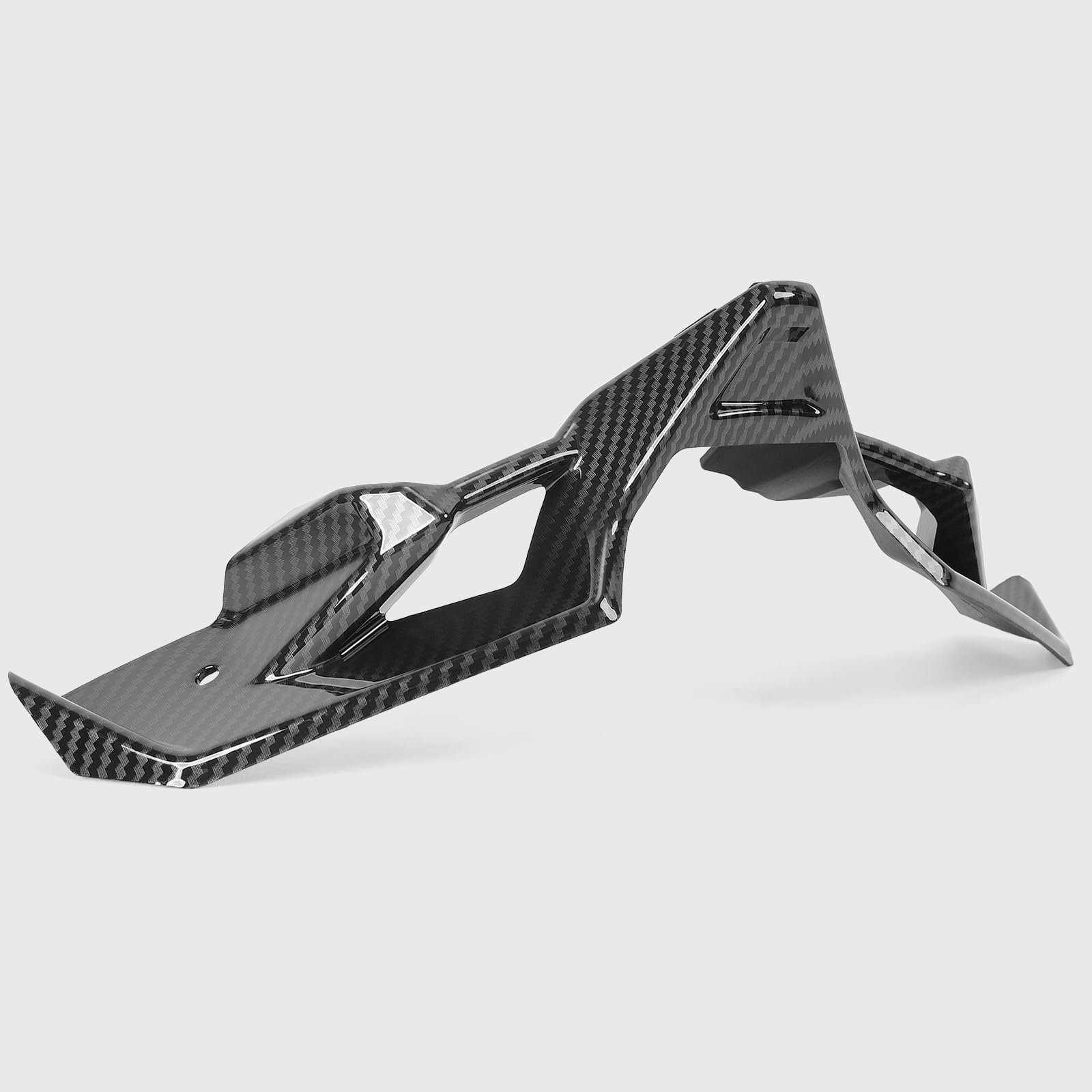 WOOGA Spoiler anteriore moto per Ka&wa&sa&ki Z900 Z 900 Z-900 Accessories 2020 2021 2022 2023 2024 Sport Downforce Spoiler Forntal nudi deflettore ala (Aspetto in carbonio)