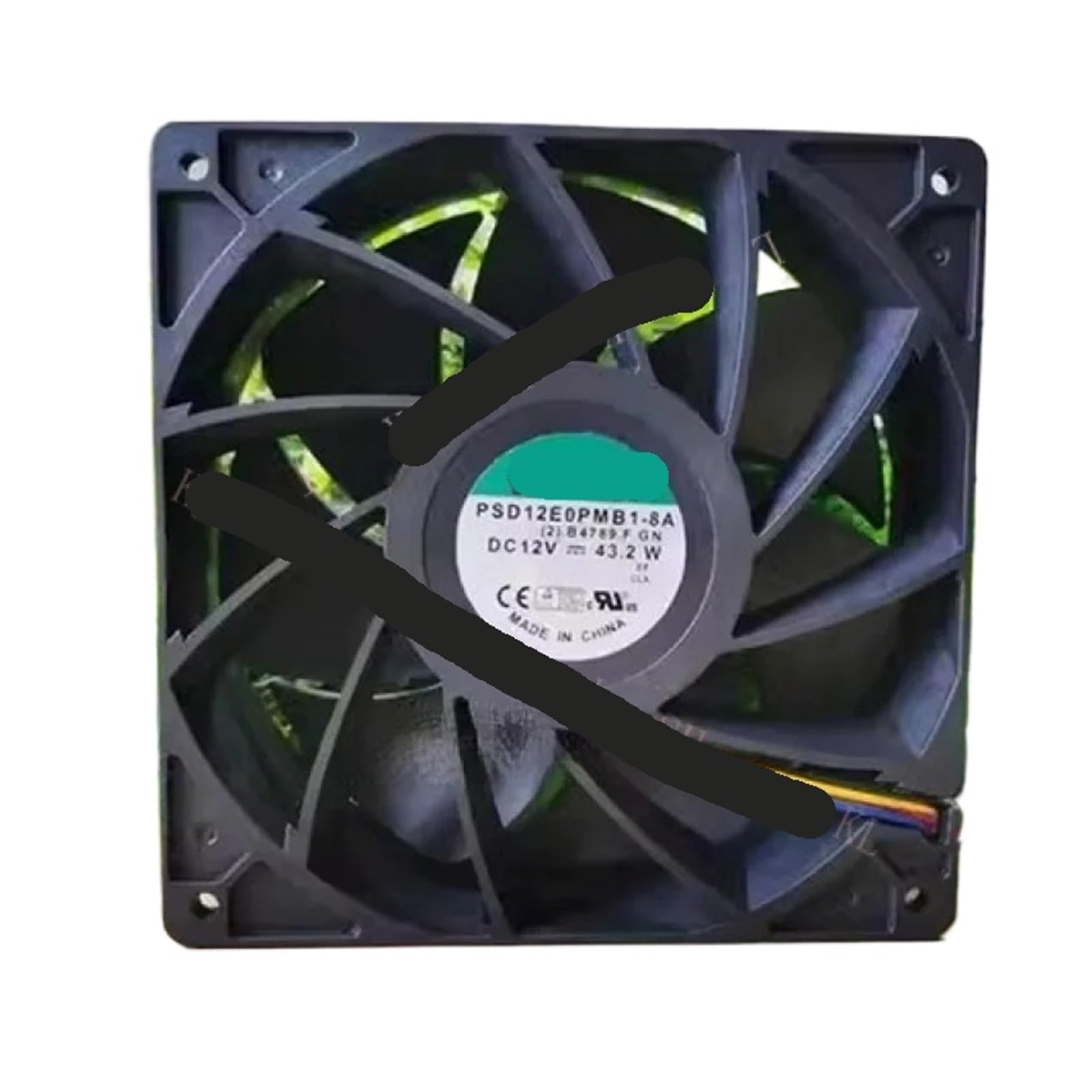 LWJYIPETZQ PSD12E0PMB1-8A 14038 DC12V 43.2W 14CM Cooling Fan