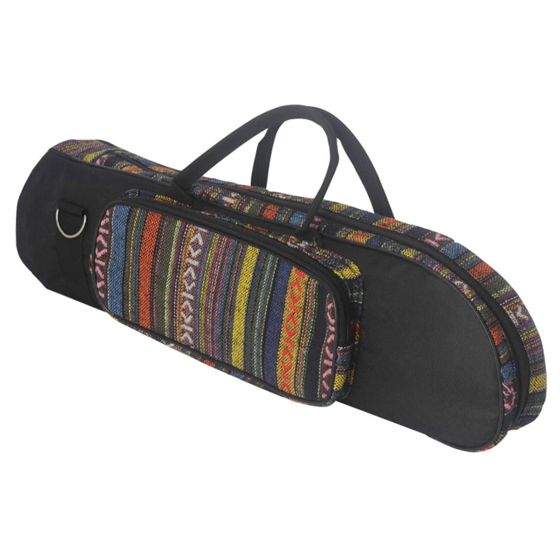 Sac de transport pour trompette étui souple en tissu Oxford avec ceinture d'épaule Double fermeture éclair pour Instrument de musique