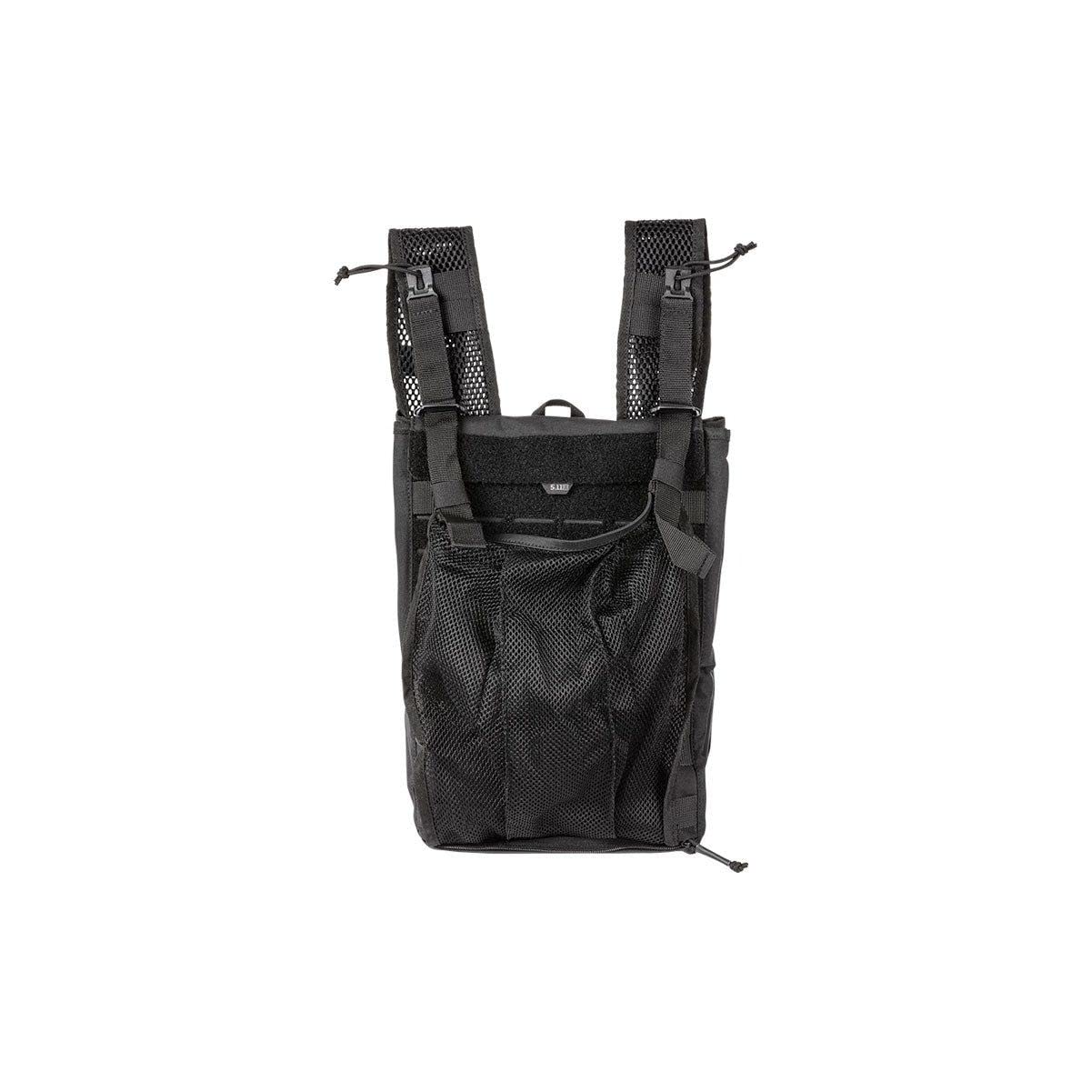 5.11 Tactical Hydration Carrier - Versatile 3L Pack, Rush Tier Straps, Stowable Mesh Panel - Black, 1 SZ, Style 56665