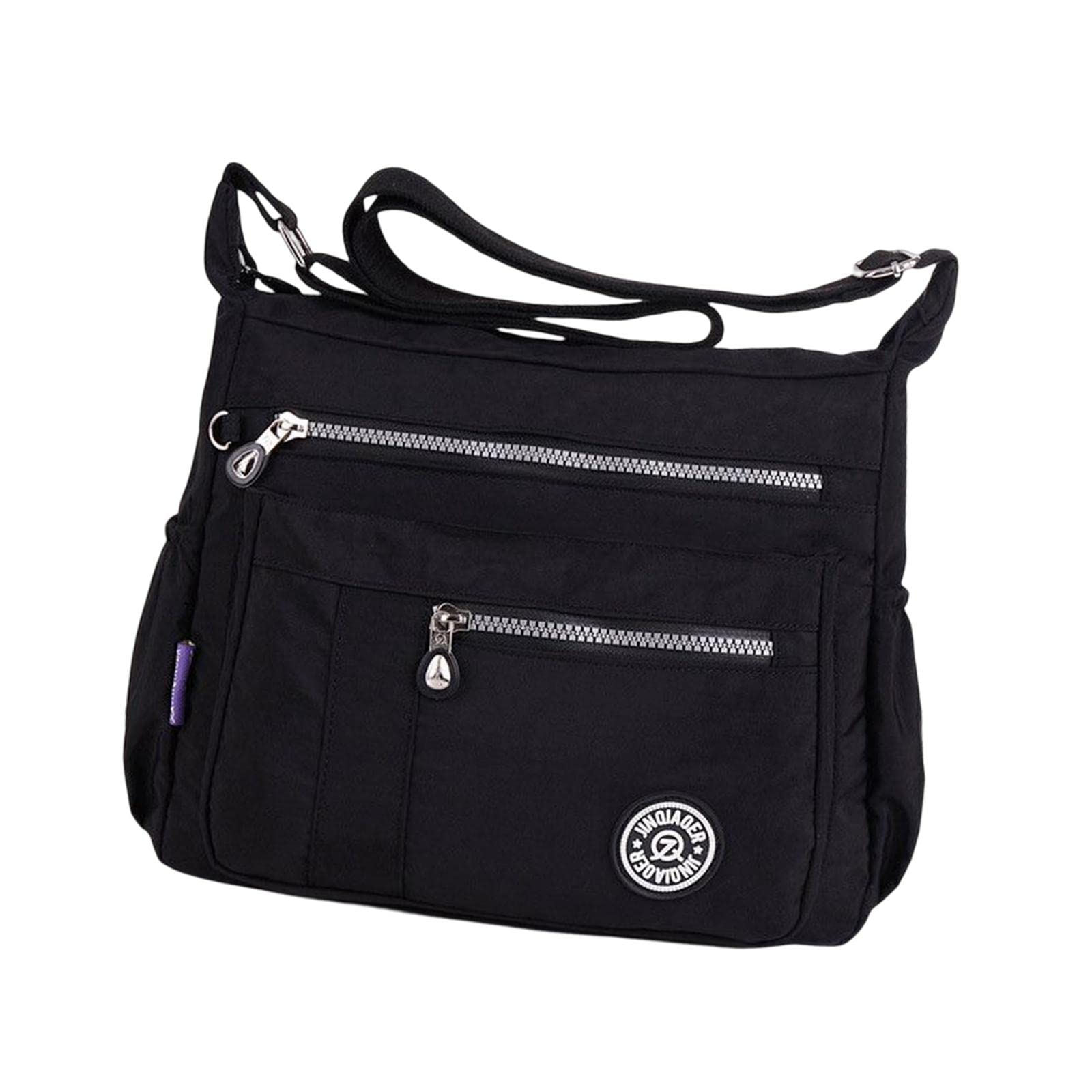 Umhängetasche für Umhängetasche Damen Handtasche Achseltasche Reißverschluss Einkaufstasche Geräumige Lässige Einkaufstasche für den, Schwarz