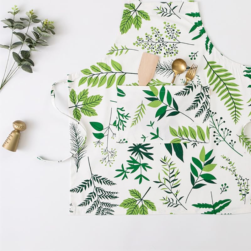 100-Cotton-Aprons-for-Women-with-Pockets25x34-Long-Adjustable-Kitchen-Chef-Cute-Floral-Apron-for-Women