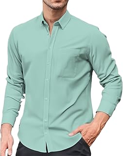Camisas de negocios clásicas sin planchado, camisa de boda para hombre, camisa de corte regular, camisa elegante, camisa tradicional para bodas, fiestas, camisas de traje, blusa, camisas informales