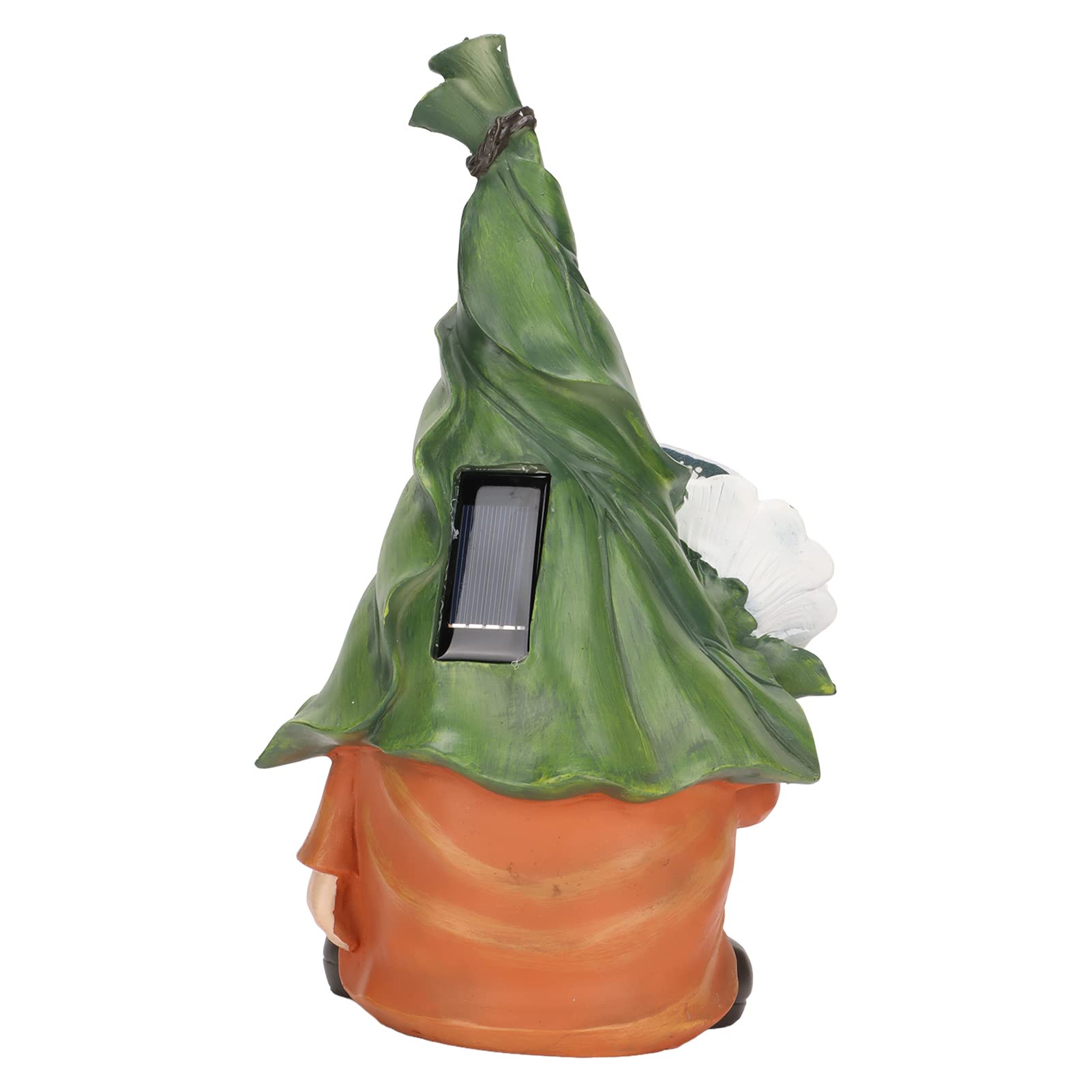 Pilipane Gnomos de jardín Lindos Elfos Enanos luz decoración al Aire Libre Estatua de Resina para decoración de jardín Regalos de inauguración de la casa 12,2 Pulgadas de Alto
