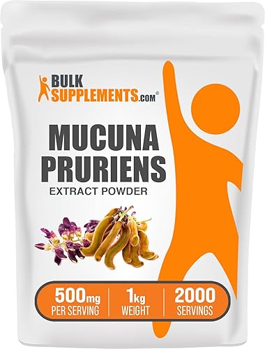 Miniatura 9 de Mucuna Pruriens Extracto en polvo de Bulksupplements. Energía y resistencia, 1