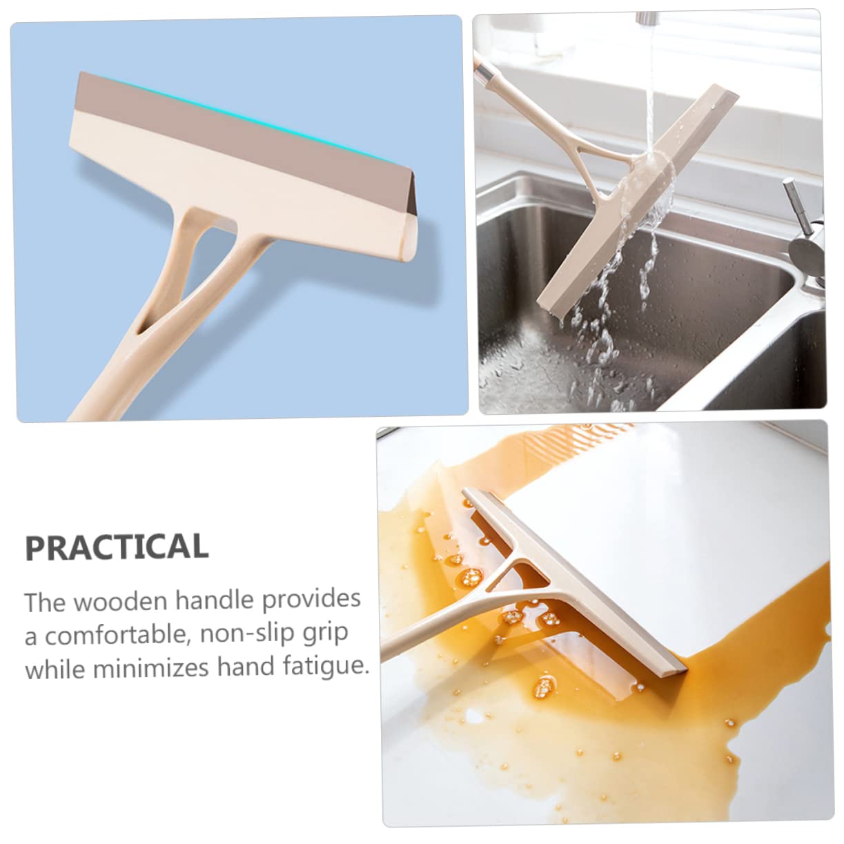 SHERCHPRY 2 Pezzi Tergivetro per e Superfici Lisce Strumento Versatile per Bagno Cucina e Auto Antiscivolo per Maggiore Comfort e Durabilità