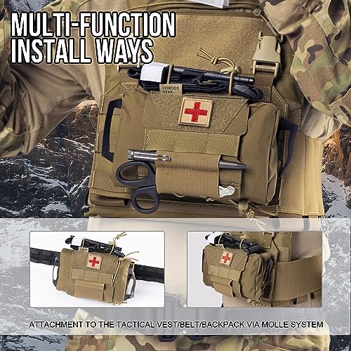 Bolsa táctica IFAK Rapid Tear-Away con extracción rápida para primeros auxilios en montaña 3
