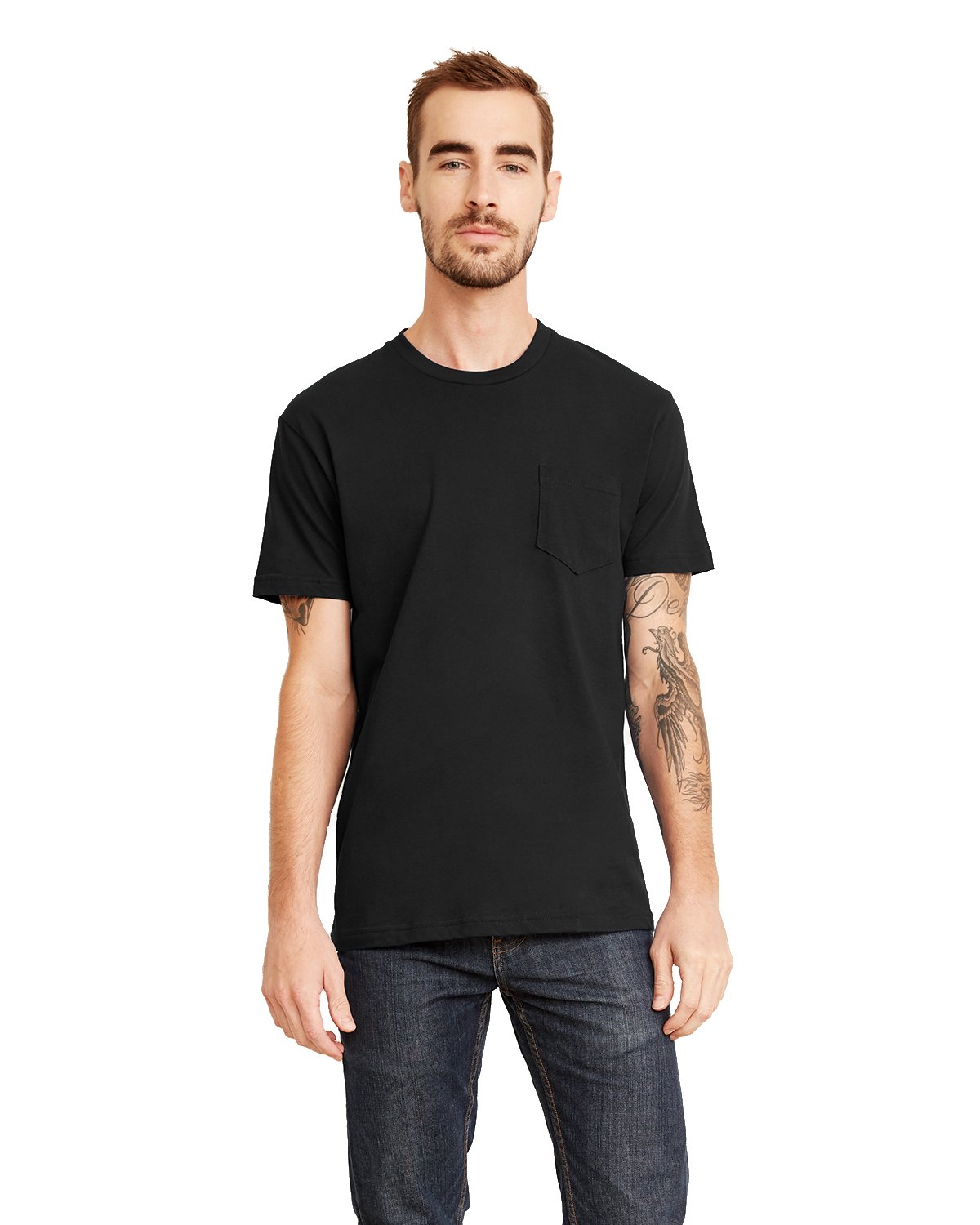 Next Level Unisex Pocket Crew 2XL BLACK | Amazon.com
