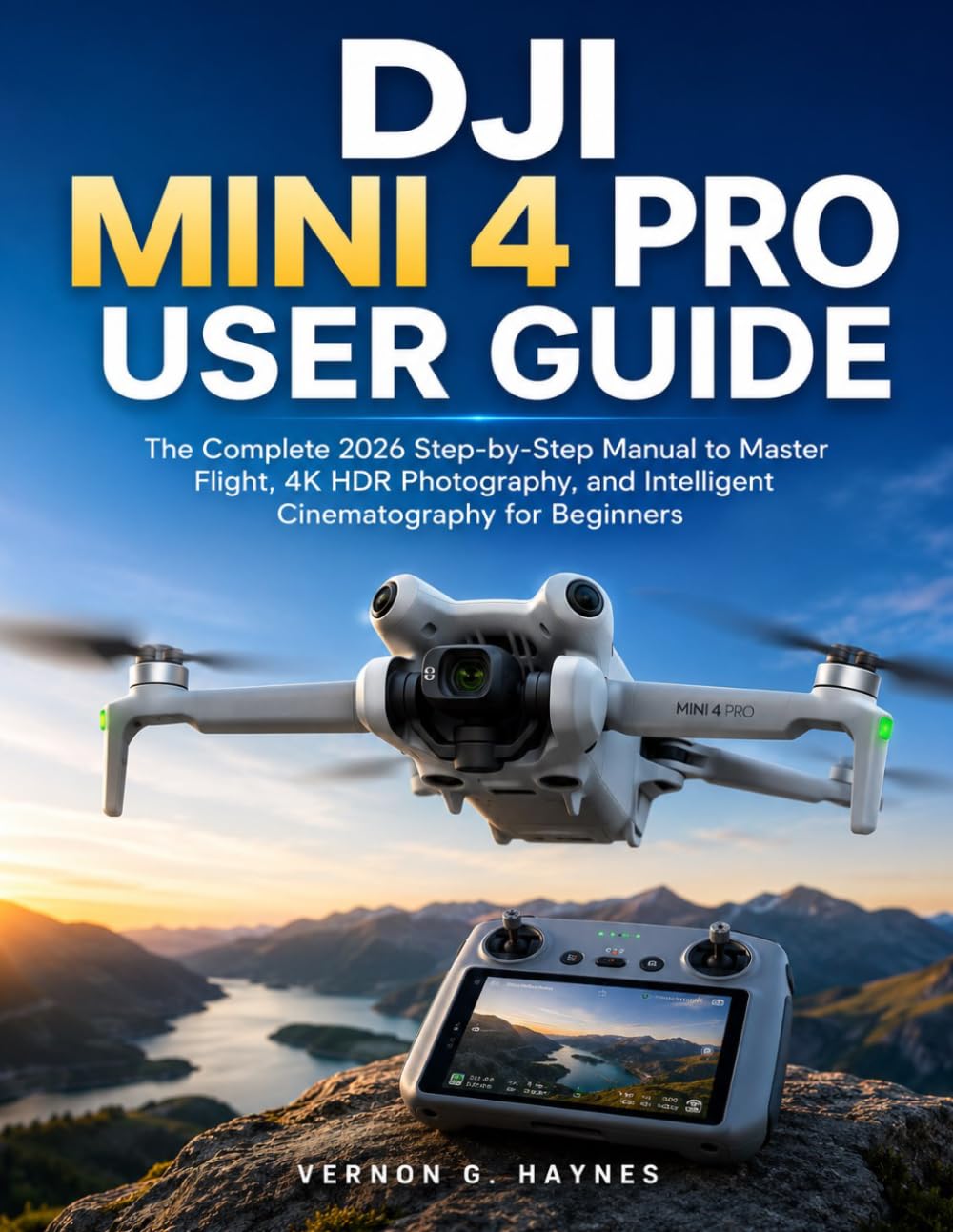 DJI MINI 4 PRO USER GUIDE: The Complete 2026 Step-by-Step Manual to Master Flight, 4K HDR Photography, and Intelligent Cinematography for Beginners
