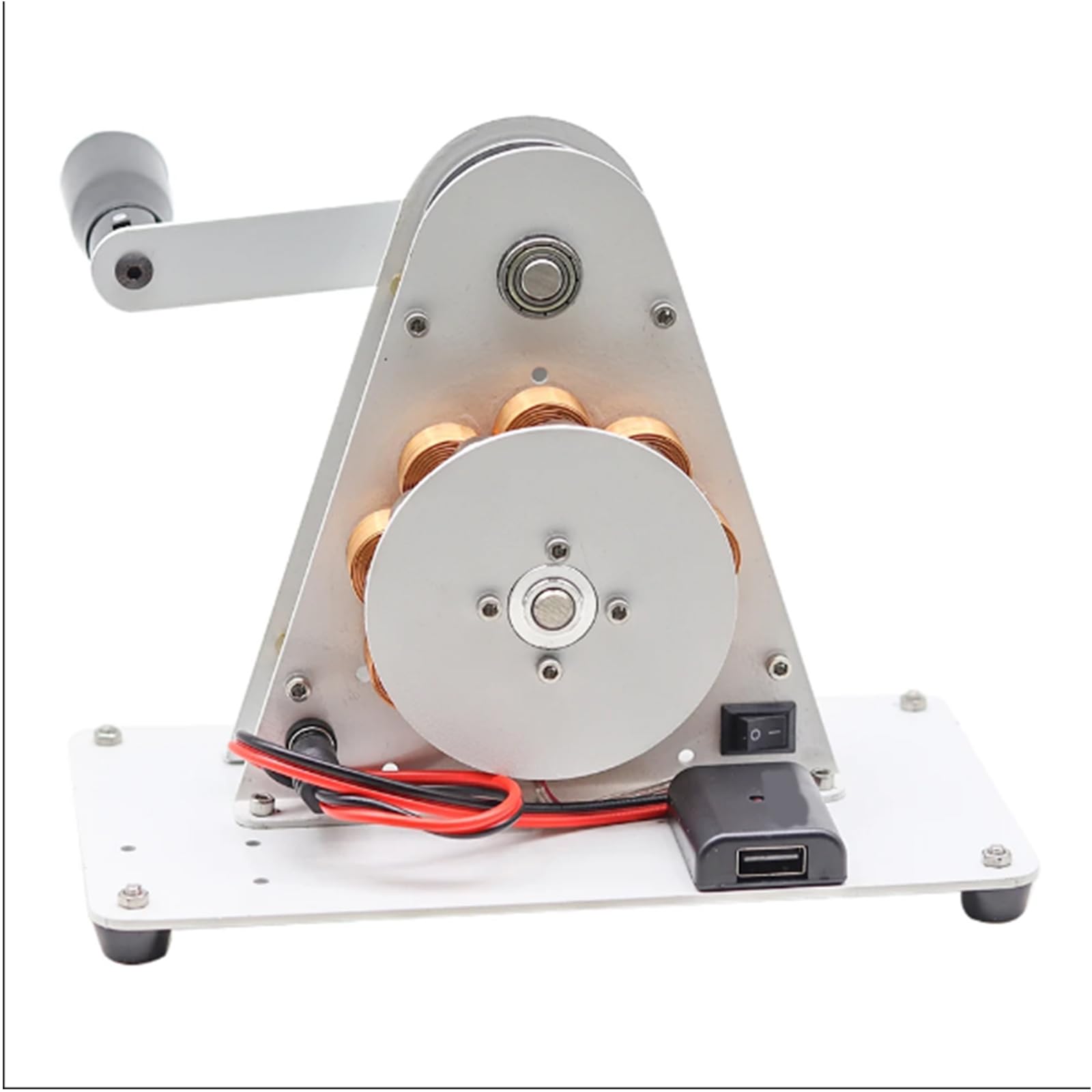 50W Hand Crank Generator Emergency Teléfono móvil USB Cargando 220V Teléfono móvil Carga del Tesoro del Tesoro Generador USB Teléfono móvil Carga