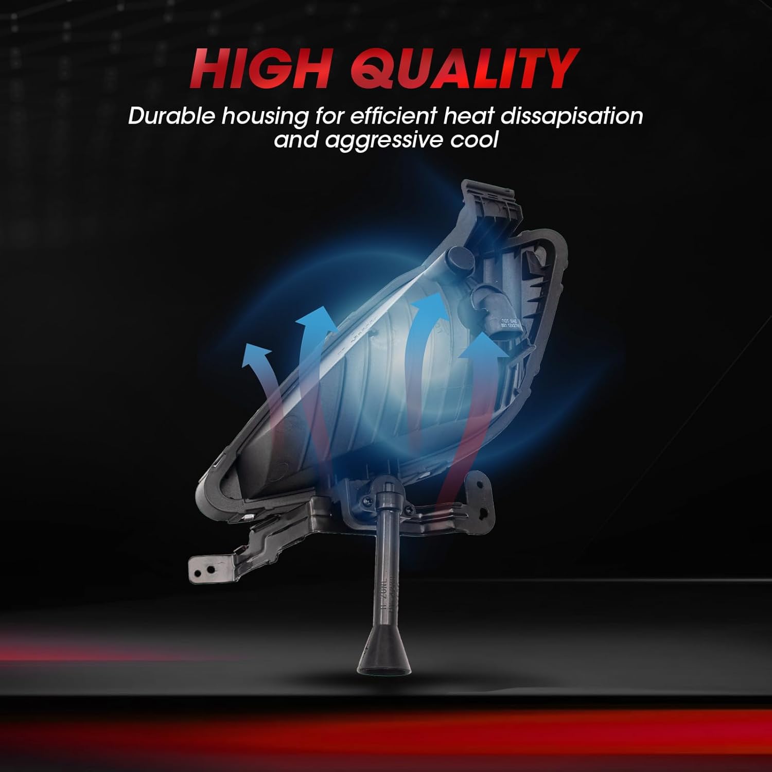 Fog Lights Assembly Compatible With Hyundai Elantra 2011-2013 Included Switch And Wiring Kit OEM Part Number:922023X020, 922013X020, HY2592140, HY2593140(Clear Lens)