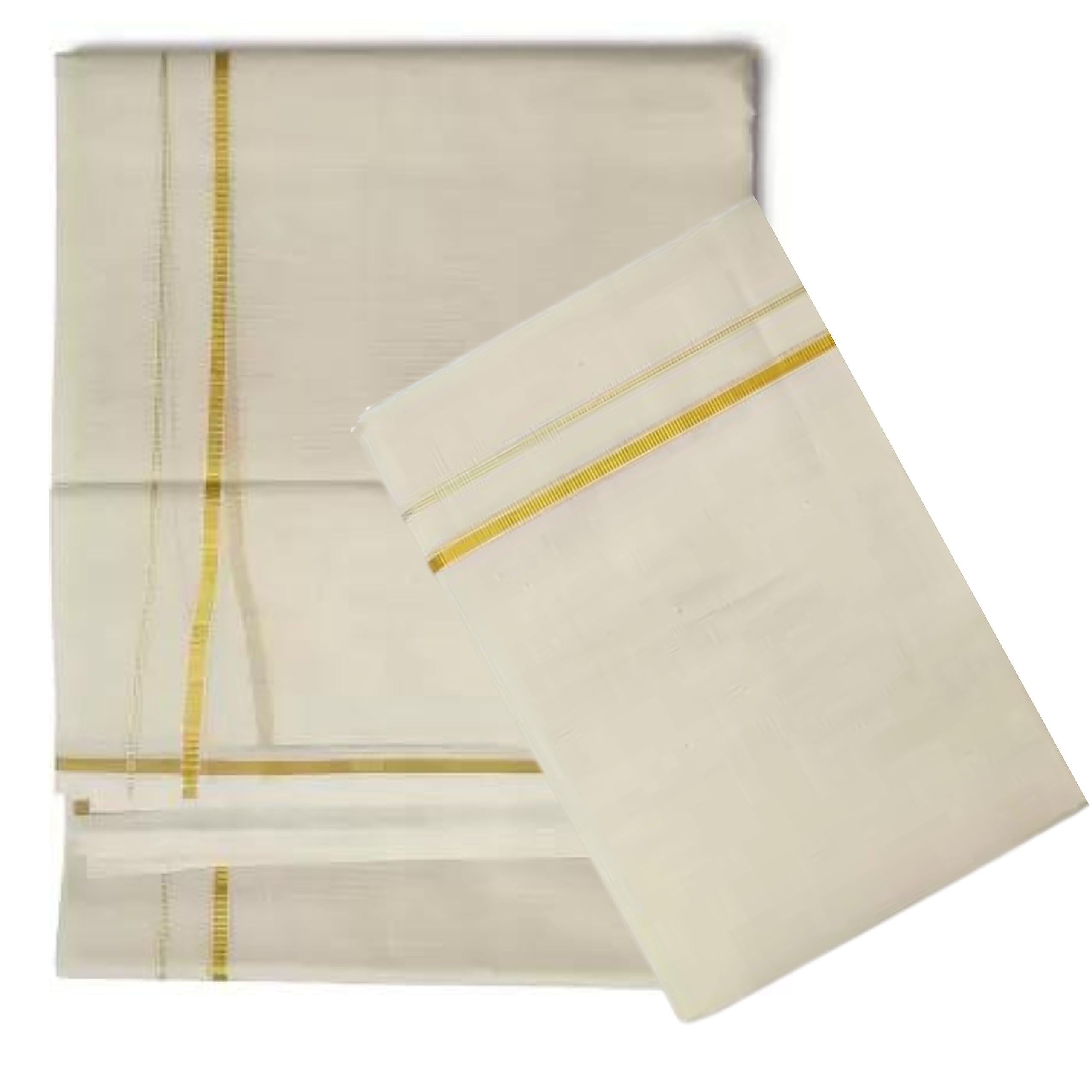 MAT Kuthampully Kerela Onam Wear Balaramapuram Jari Woven Cotton Kasavu Kattikara Set Mundu Saree For Women with 1/4 inch Border and Kuri-image-47
