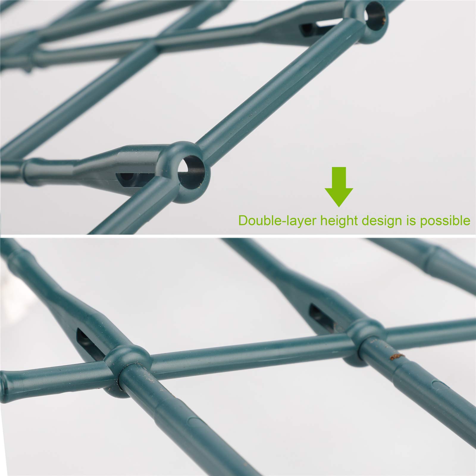 6 PCS Rankgitter Aus Kunststoff - Blumengitter Für Topfpflanzen, 25cm Hoch, Grün Für Kletterpflanzen