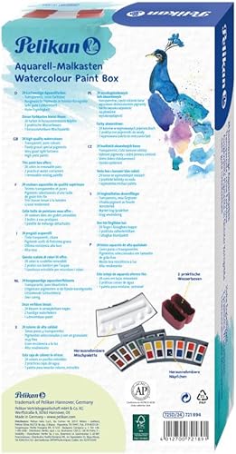 Miniatura 5 de Pelikan Juego de pintura de acuarela transparente, 24 colores (721894)