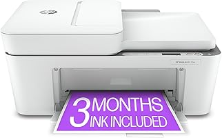 HP DeskJet 4155e Wireless Color Inkjet Printer, Print, scan, copy, Easy setup, Mobile printing, Best-for home, 3 months...