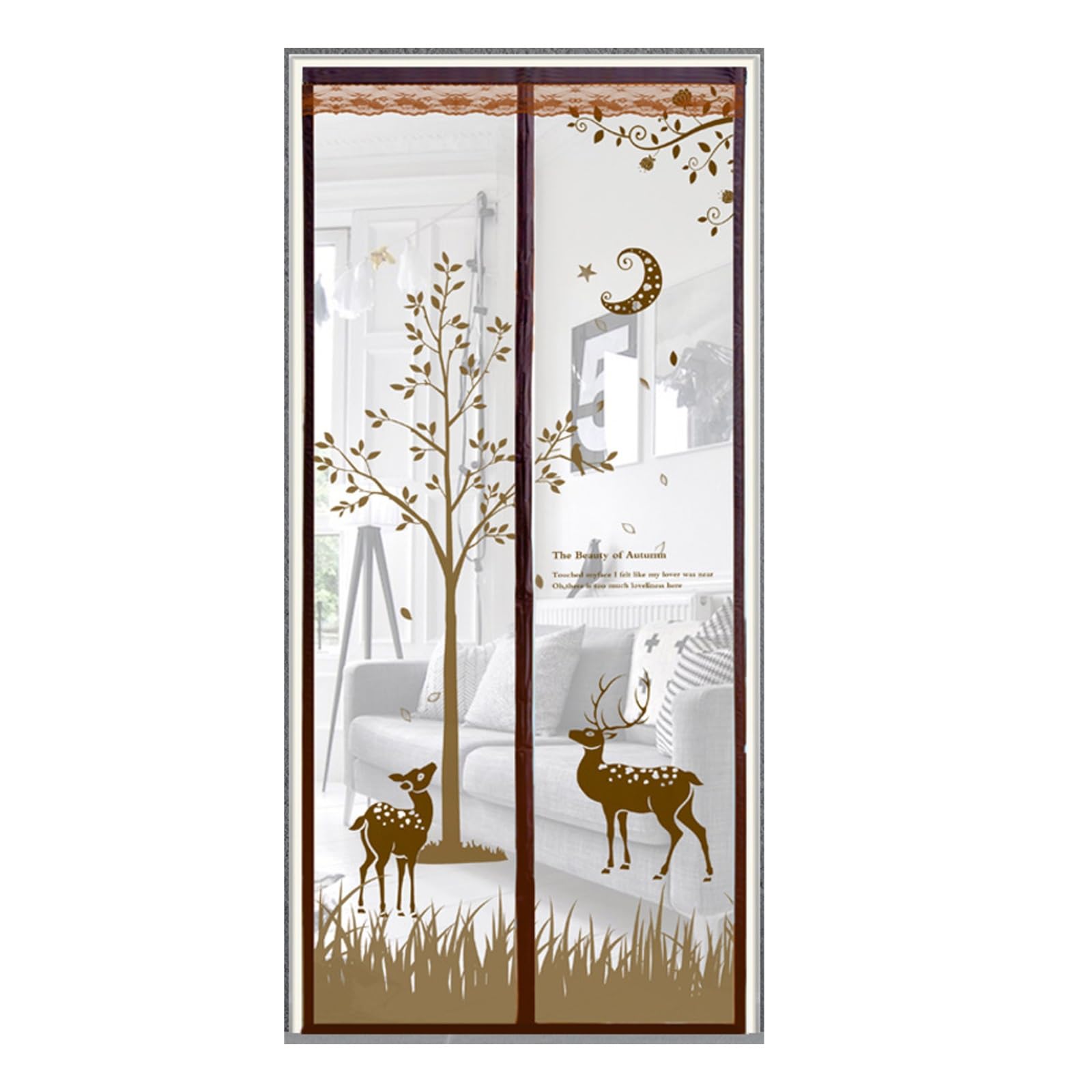 Moustiquaire de porte magnétique pour terrasse et jardin