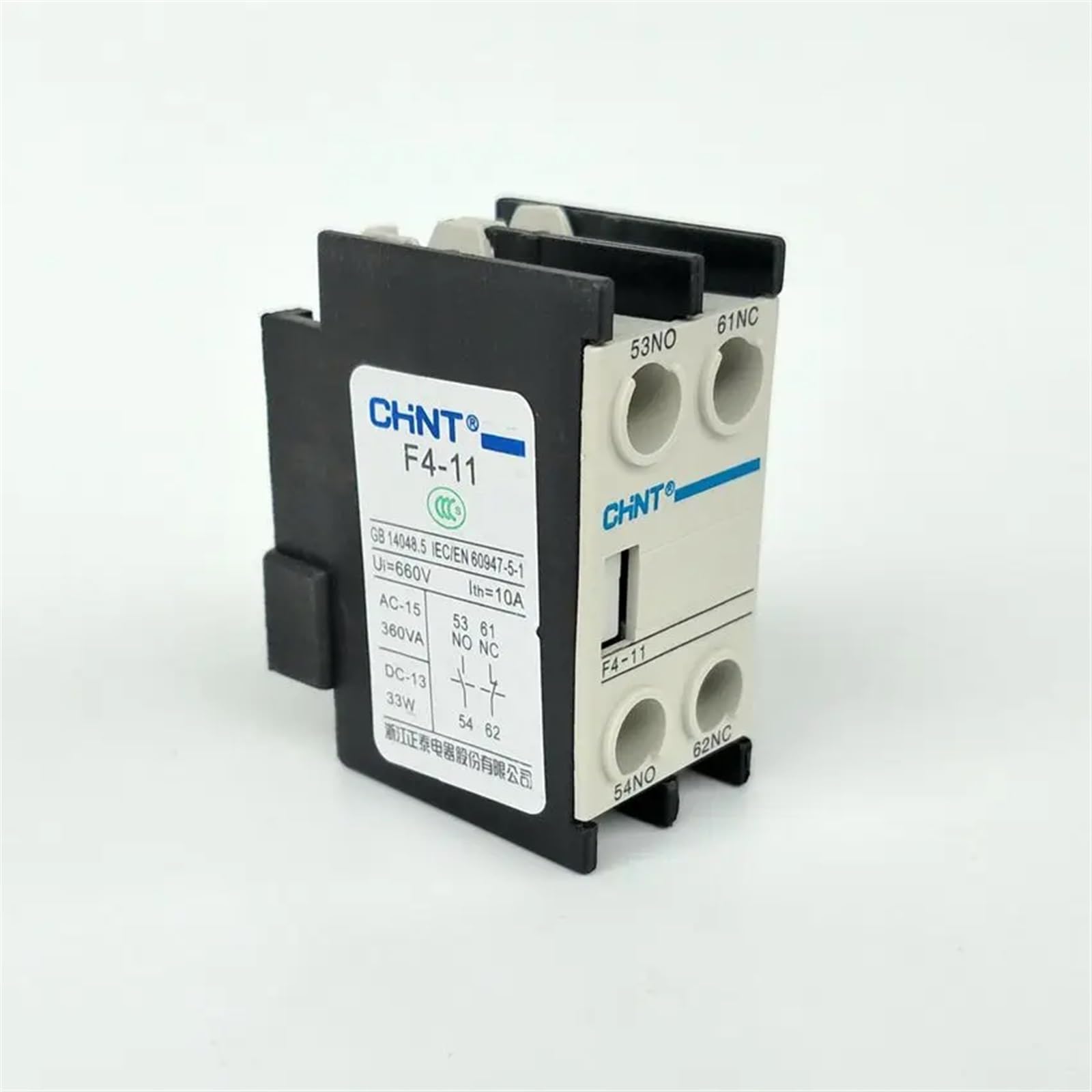 2 pz/lotto Contattore AC Contatto Ausiliario Blocco F4-11 1NO+1NC contatto ausiliario LA1-DN11