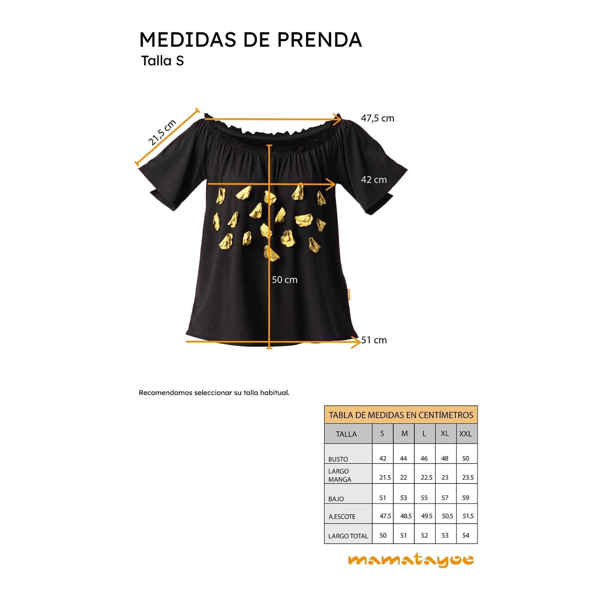 Mamatayoe Top Muaré para Mujer - Top, Bordado, Manga Corta