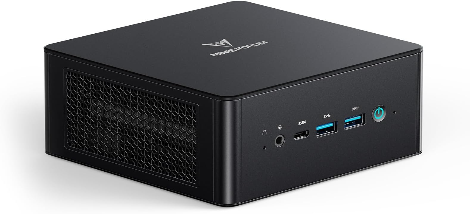 MINISFORUM UM890 Pro Barebone with Mini PC, AMD Ryzen 9 8945HS Mini Computers,8K Quad Display HDMI/DP1.4/USB4 х 2, AMD Radeon 780M/Dual LAN 2.5G