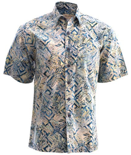 Johari West Jungle Sand Cotton Hawaiian Batik Shirt