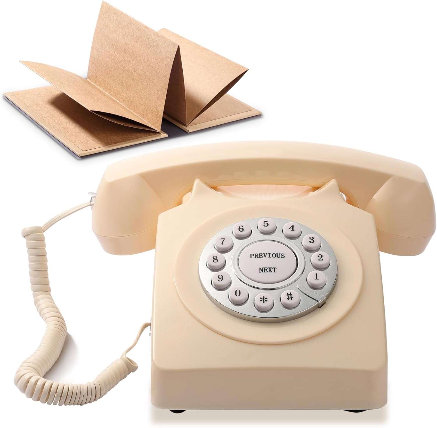 Libro de invitados Audio Teléfono de boda, graba mensajes de voz de invitados, libro de invitados retro para boda o fiesta de cumpleaños, correo de