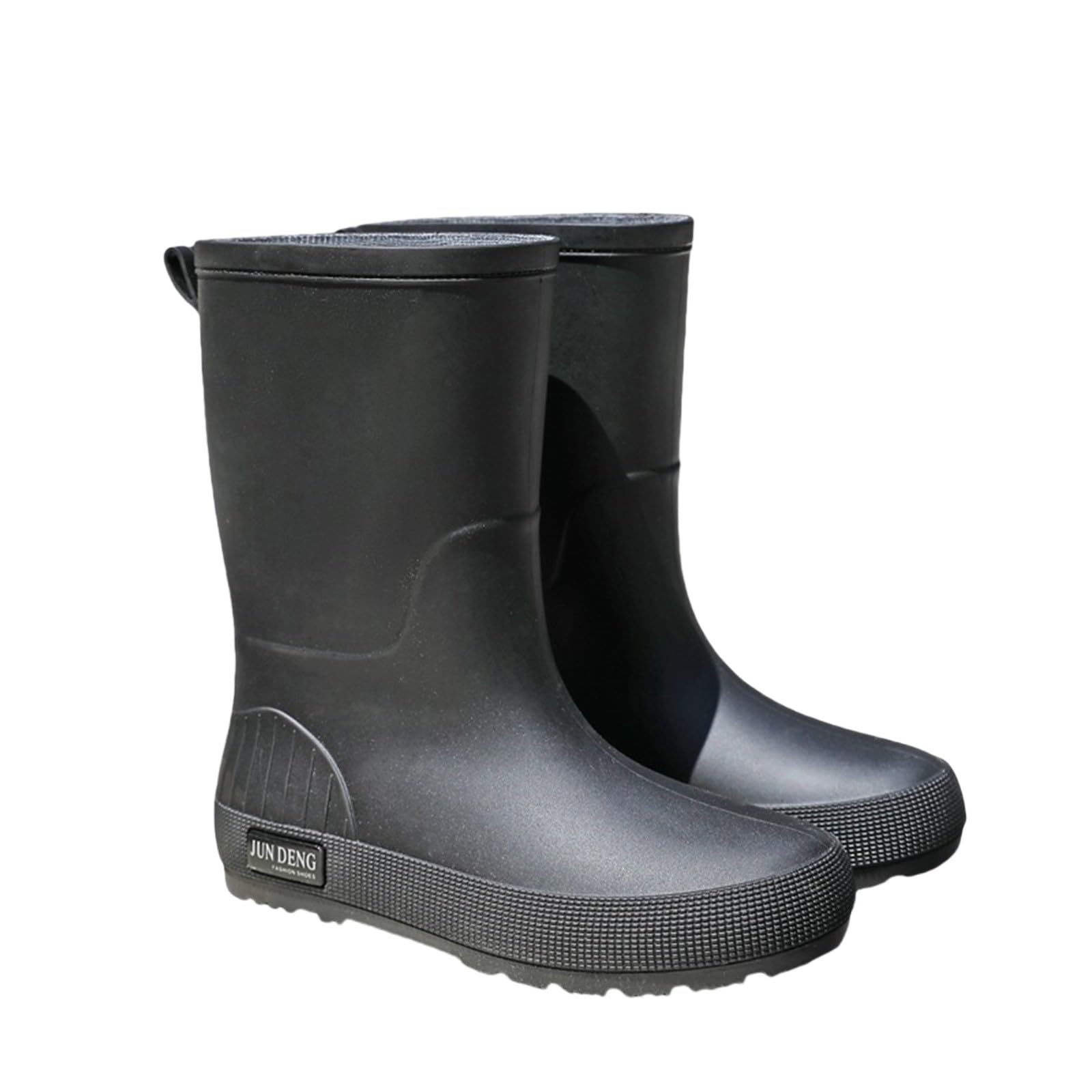 FGUUTYM Bottes de pluie pour femme - Avec pieds larges - En caoutchouc - Courtes - Imperméables - Antidérapantes - Pour le jardin et la randonnée