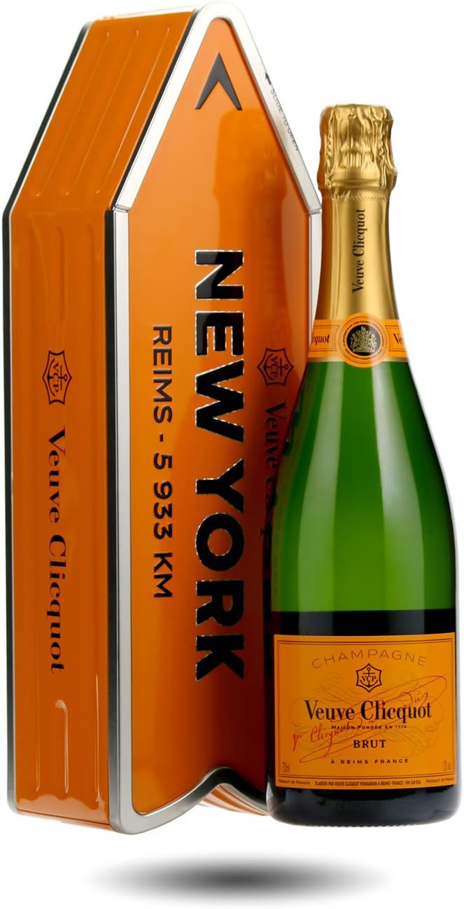 Veuve Clicquot Arrow Tin including 75cl Bottle (Random City Name will be sent)