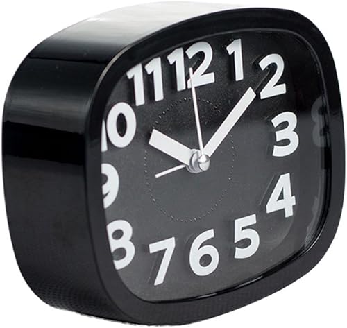 Yuly Mini relojes despertadores silenciosos con batería, mesita de noche, mesa de escritorio, decoración del hogar, regalos para niños, reloj