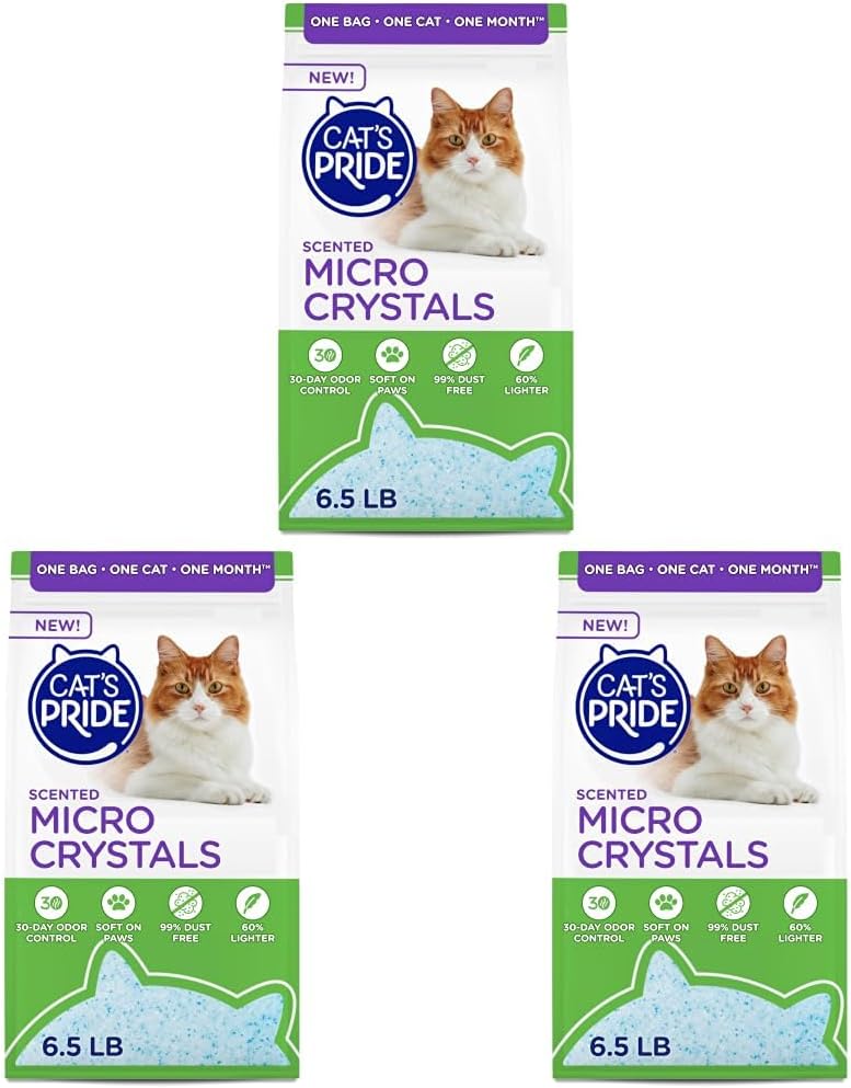 Cat's Pride Micro Crystals Litter with 30-Day Odor Control Scented 6.5lb