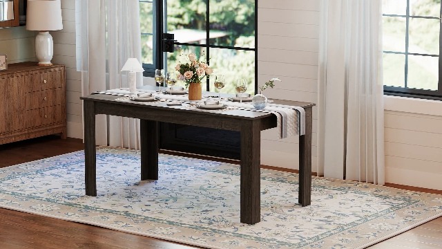Amazon.com: Giantex Dining Table for 6, Rectangular Kitchen Table