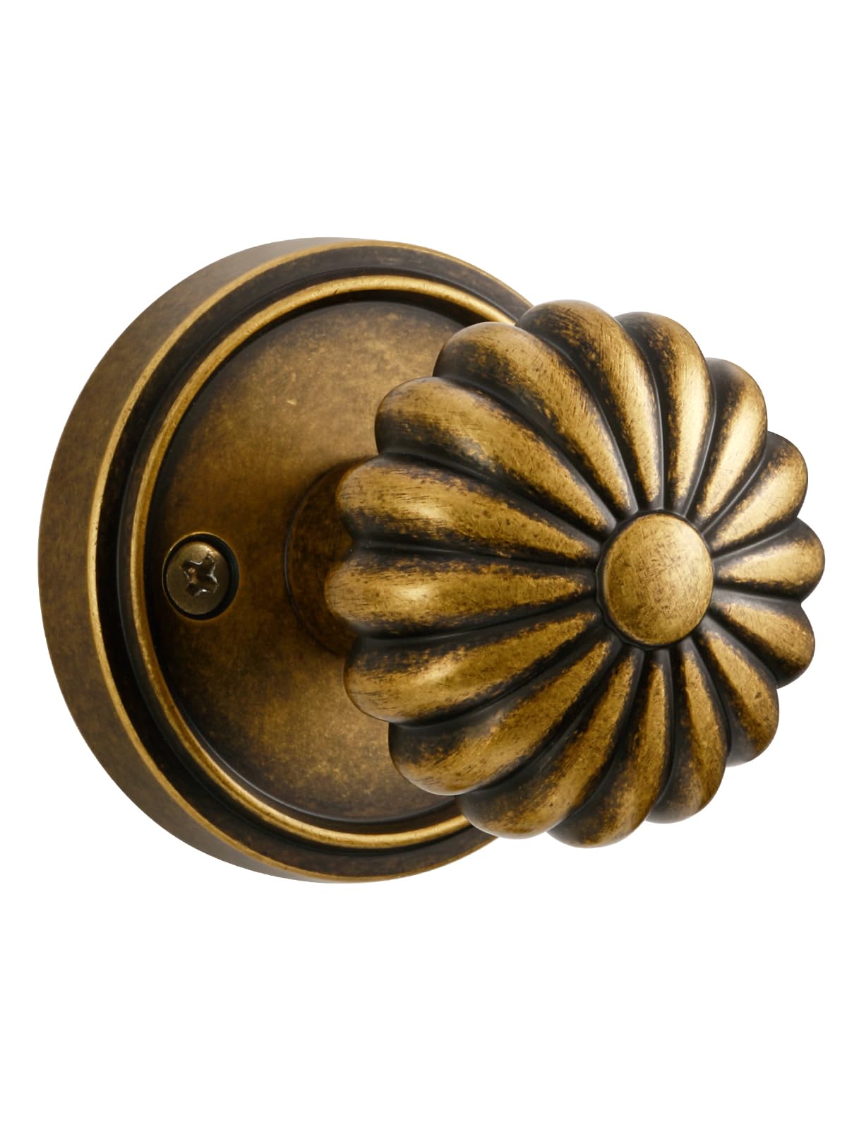 Antique Brass Door Knobs - Retro Privacy Handle -8