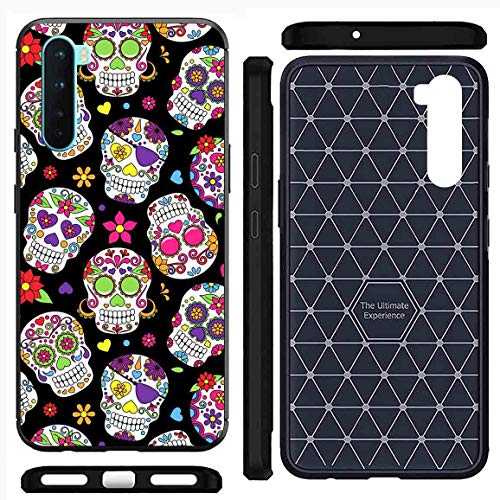 Image of Amazon Brand - Solimo Designer Skull Pattern Printed Soft & Flexible Hybrid Back Case Mobile Cover for OnePlus Nord