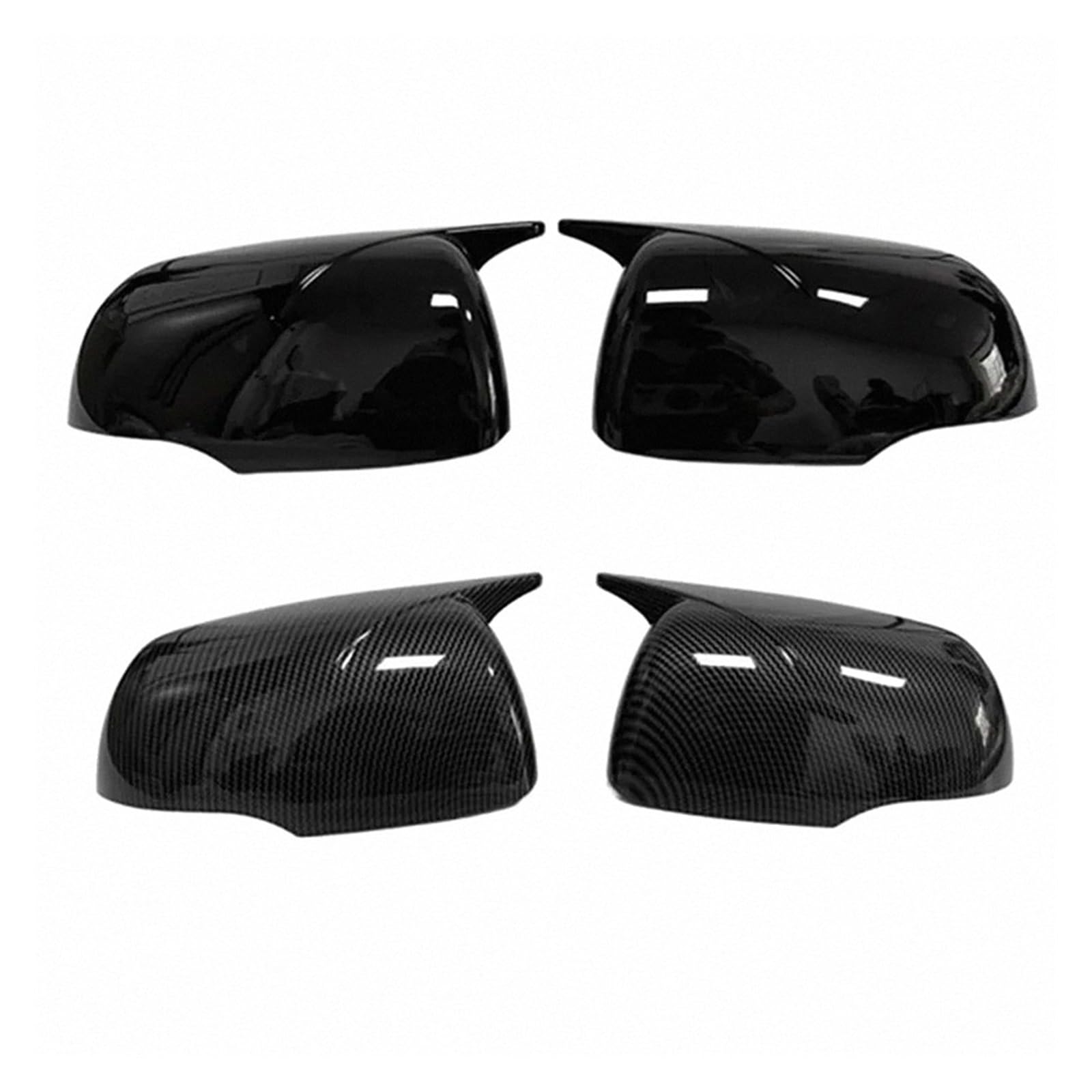 Bouchons Rétroviseur Latéral Adapté Pour Kia Picanto Morning 2012-2024 Fibre De Carbone Hydro-Plongé/Noir De Lustre Gauche Et Droite Coque Capot Boîtier Rétroviseur