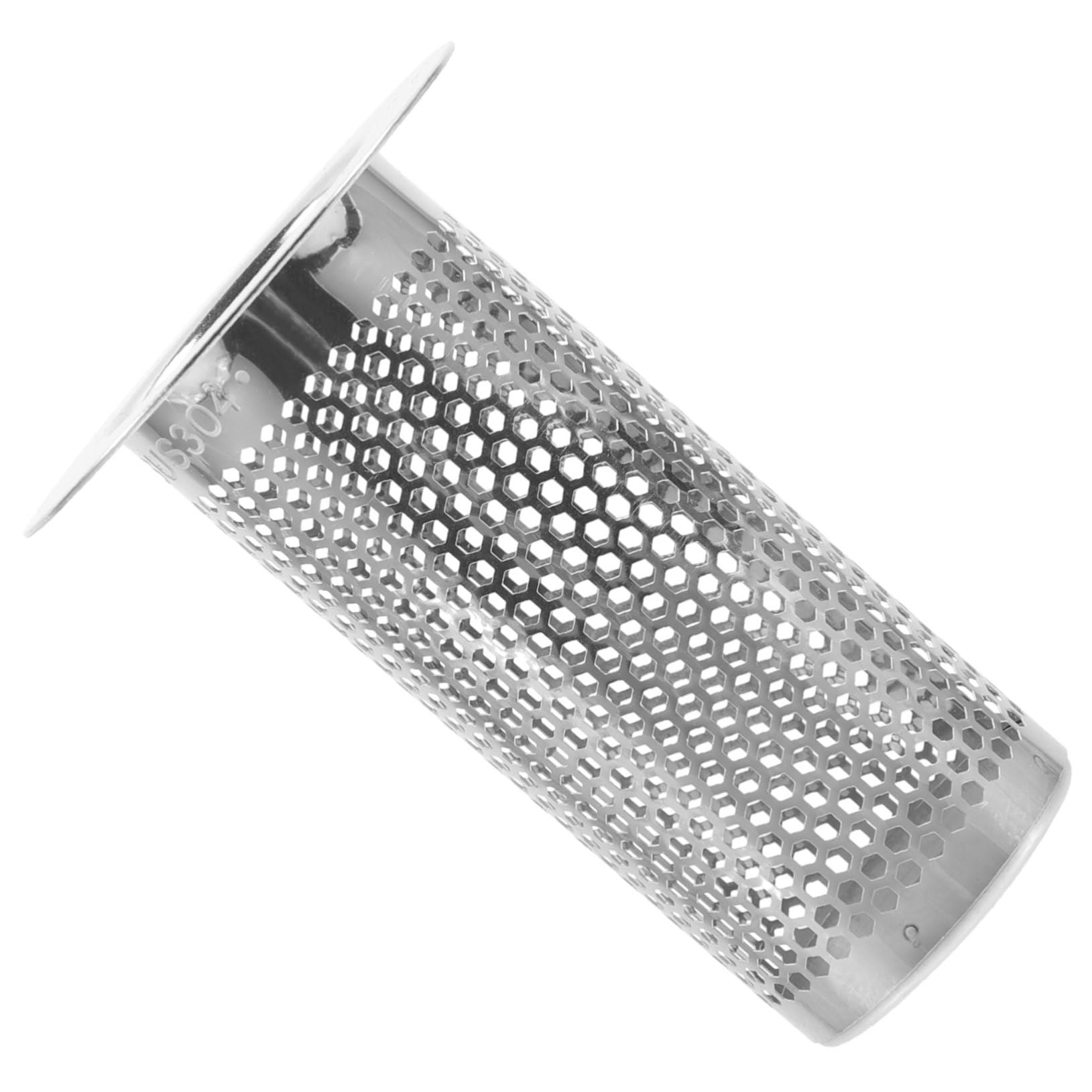 HOMSFOU 5piezas Colador De Drenaje De Acero Inoxidable para Fregadero De Cocina Filtro De Pelo y Suciedad Antibloqueo y Fácil De Limpiar Compatible Desagües