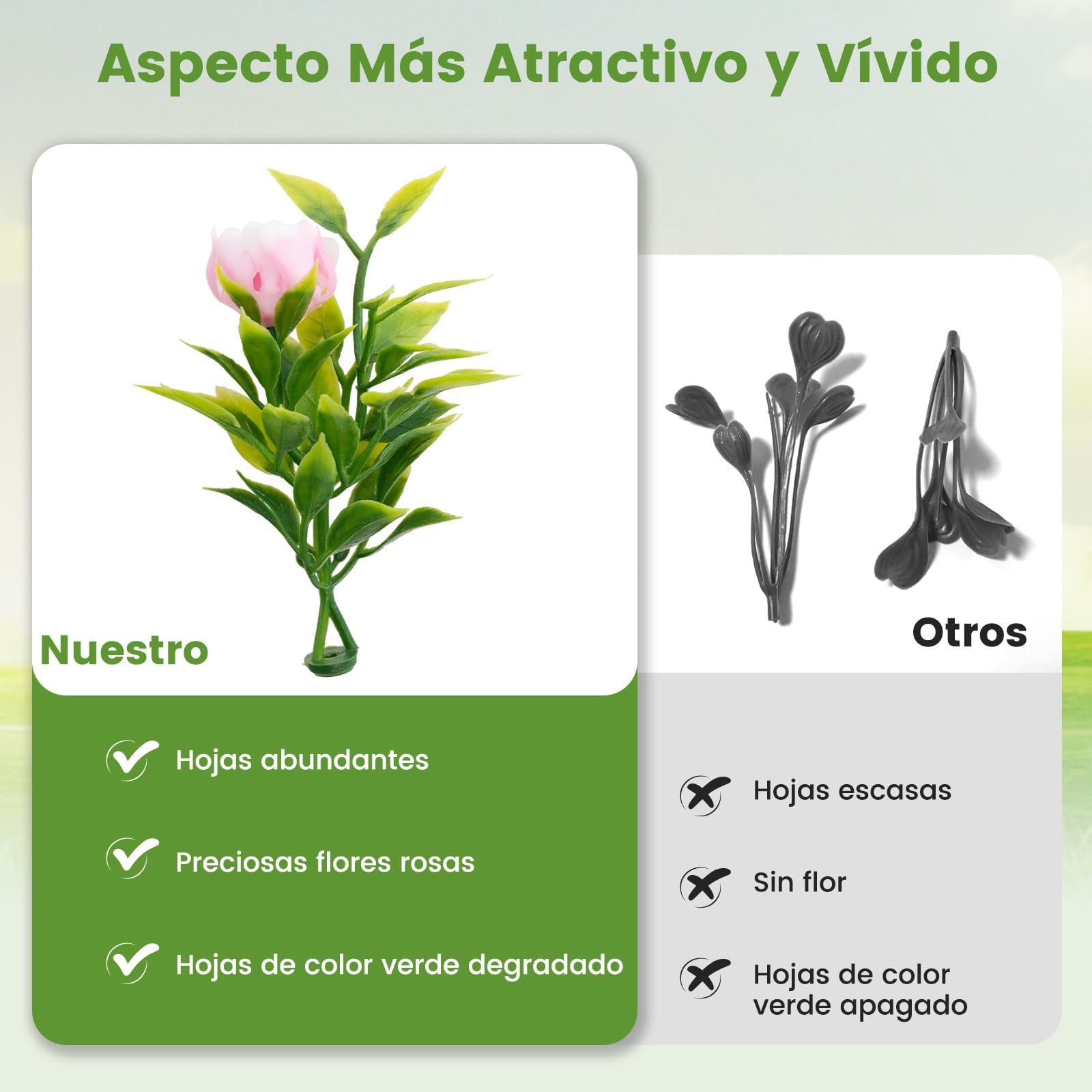 COSTWAY Juego de 2 Bolas de Topiario Artificiales, 37 cm Bolas Decorativas Falsas con Flores Rosas, Esfera de Jardín Interior y Exterior con Protección Solar para Patio, Porche, Hogar, Césped y Bodas