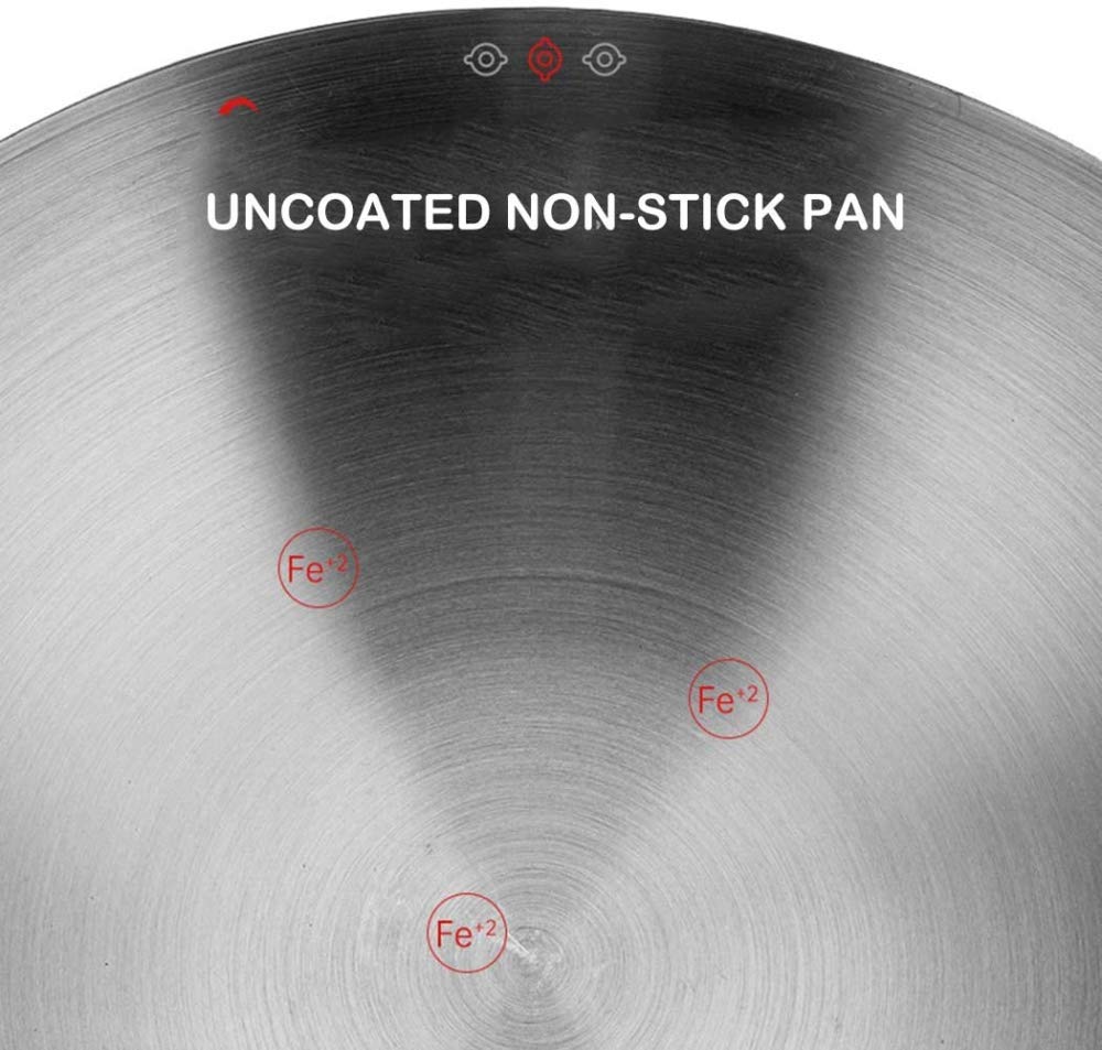 Amazon｜炭素鋼中華鍋、手鍛造鉄鍋、手槌で打たれた炭素鋼伝統的