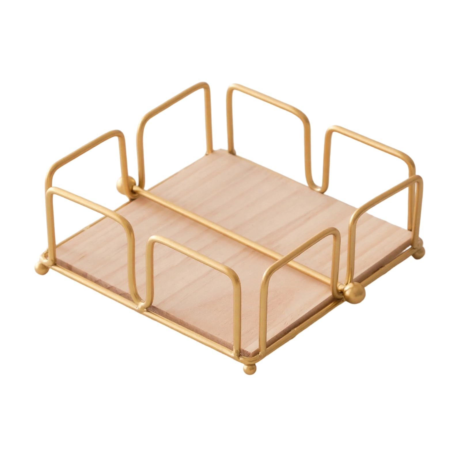 Glifora Napkin Holder for Table - Flat Napkin Dispenser with Weighted Arm, Square Cocktail Paper Holder for Kitchen, Dining Room and Restaurant Decor