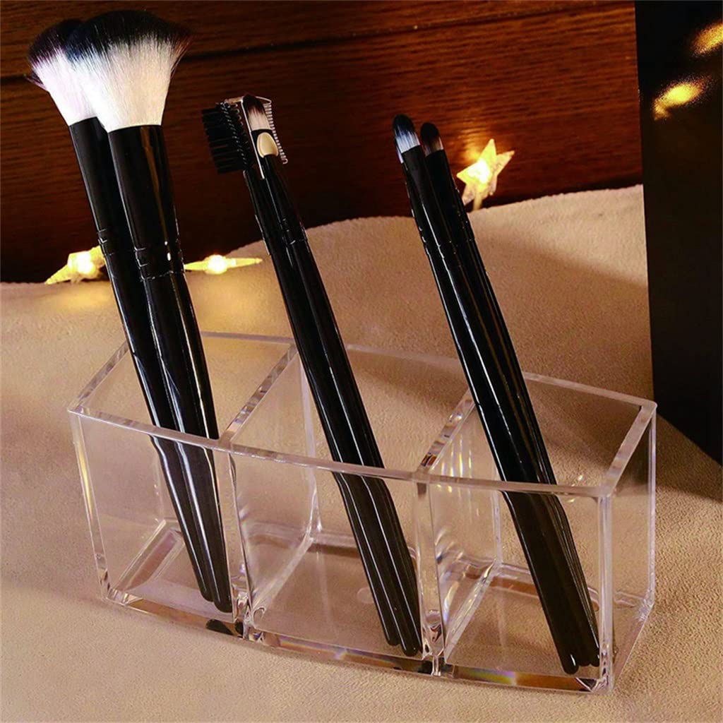 TJLSS Soporte para brochas de Maquillaje, Organizador de Maquillaje, Caja de Almacenamiento de cosméticos, lápiz Labial, lápiz de Cejas, Soporte de exhibición Present
