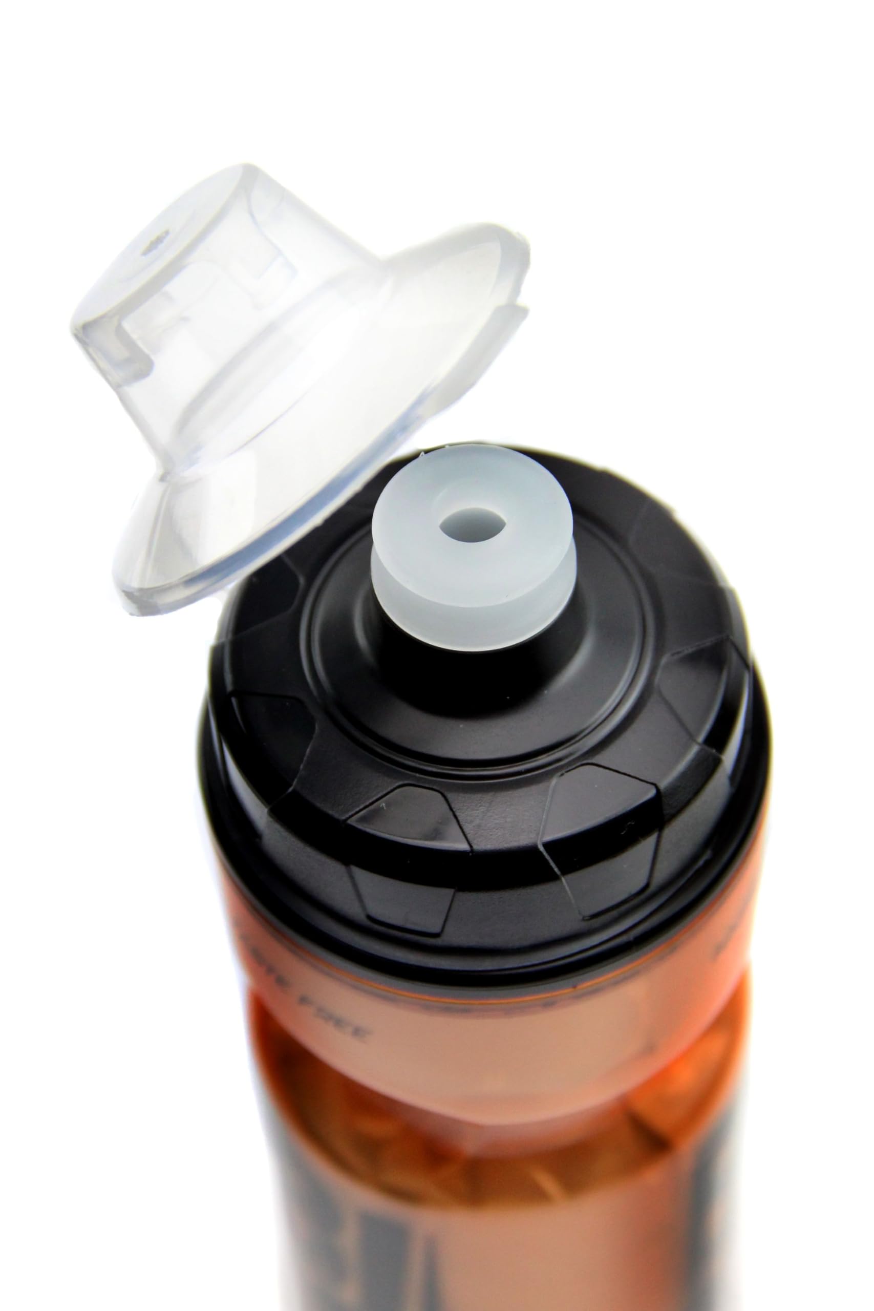 KTM Fahrrad Flasche Trinkflasche, Thermoflasche, 600 ml, Push & Drink, Wasserflasche, Thermo Trinkflasche, BPA-Frei, Orange/Schwarz Sport & Freizeit