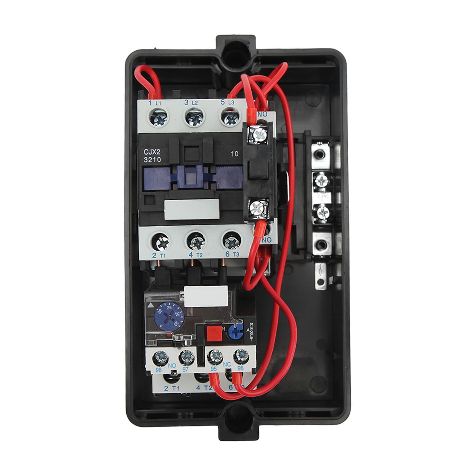 Omabeta Interruptor de Control de Arranque de Motor Magnético con Protección Inteligente para Motor Monofásico 220 230 V para Compresores de Aire y Aplicaciones de Agua ABS
