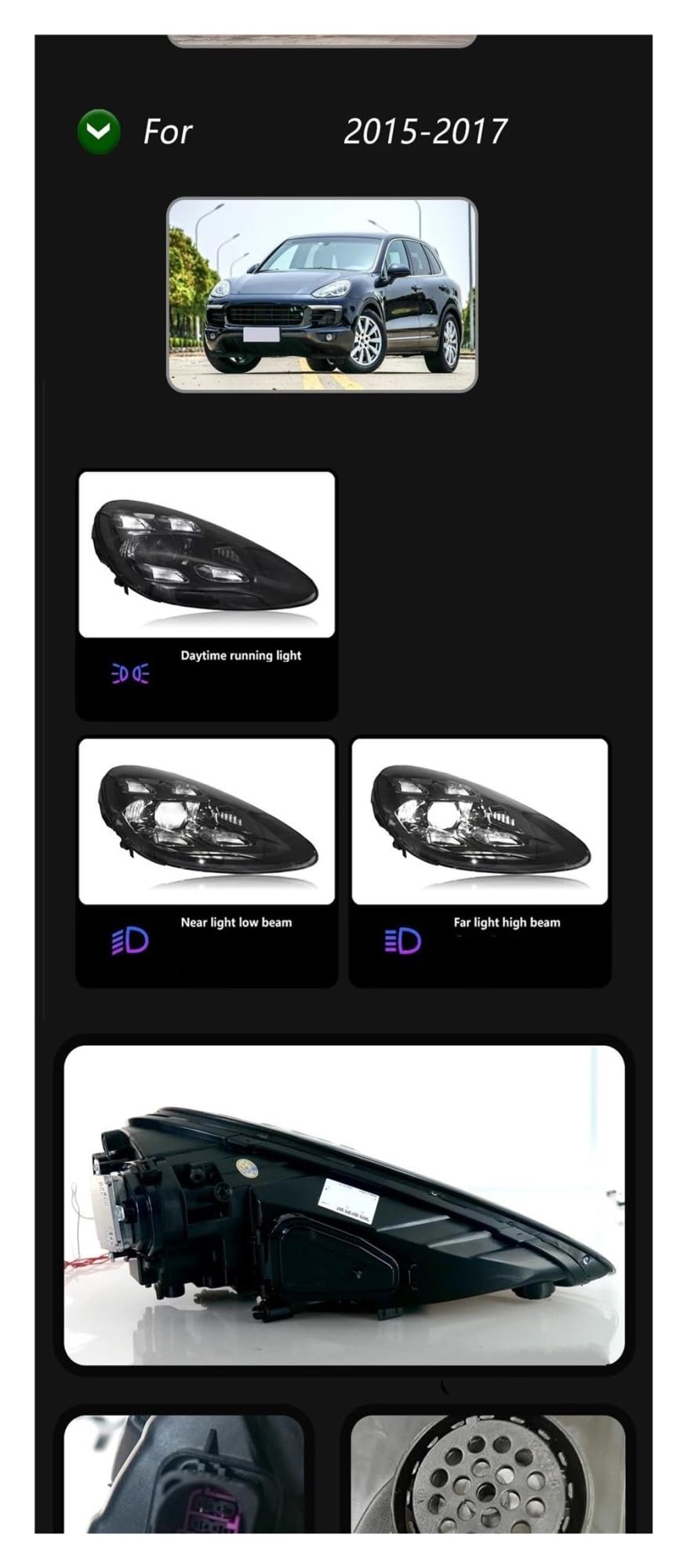 Faro Anteriore Per Cayenne 958.1 958.2 2011-2018 Aggiornamento 2020 Matrix Fari Auto Luci LED Testa Lampade Fanali Posteriori Faro Proiettore