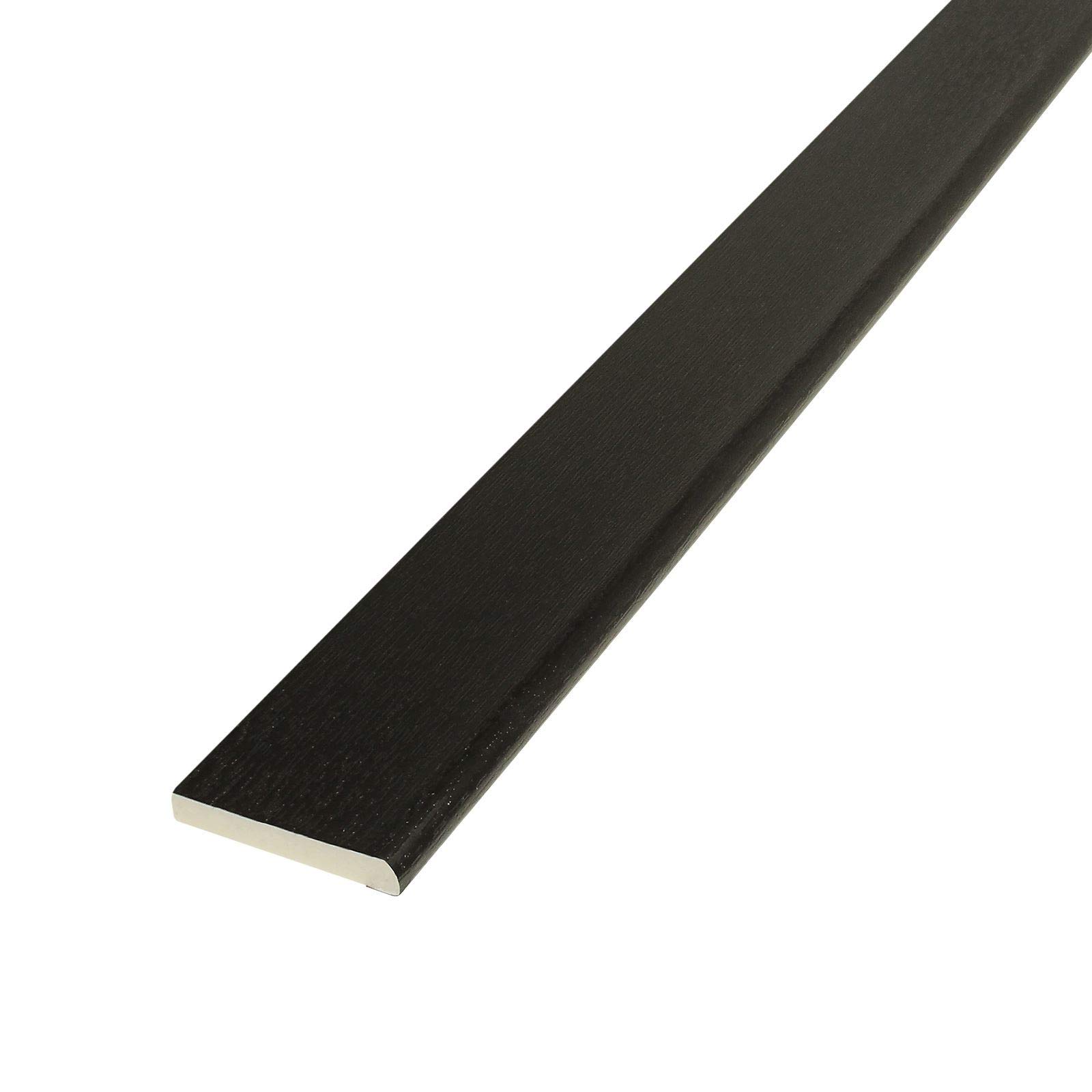 Pencil Round uPVC Architrave Trim (5m) - 45mm, Black Ash