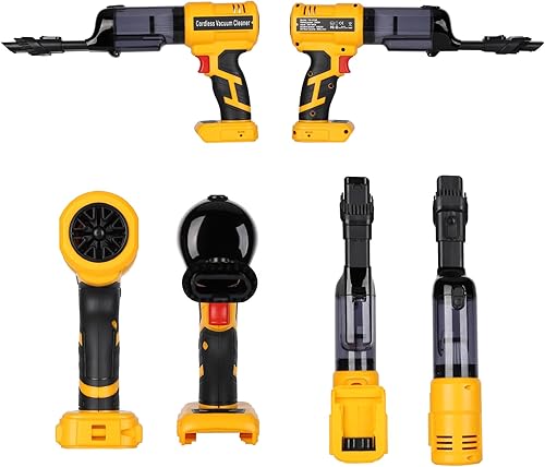 Miniatura 9 de Aspiradora de mano inalámbrica para batería Dewalt de 20 V (solo herramienta), potente aspiradora de automóvil de 240 W con motor sin escobillas, 3