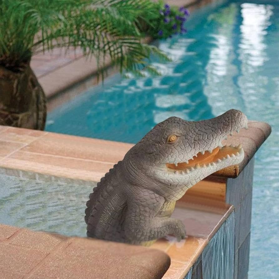 Amazon.co.jp: GEKUPEM クロコダイルガーデンアートスタチュー、2023年