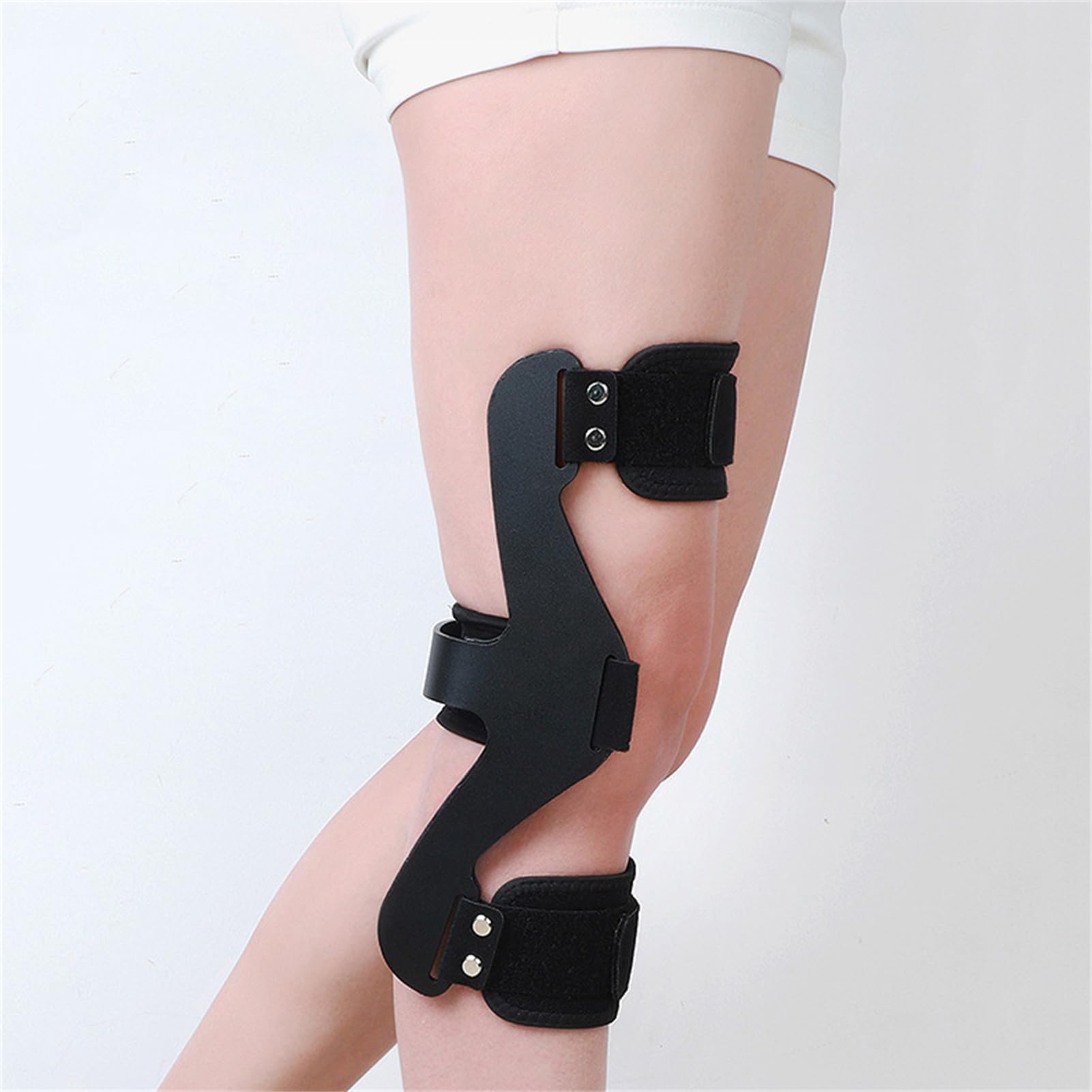 Zeetan Aparato Ortopédico De Hiperextensión De Rodilla, Soporte De Rodilla Ajustable, Ortesis, Protector Inmovilizador Para El Alivio Del Dolor Articular,Right,M