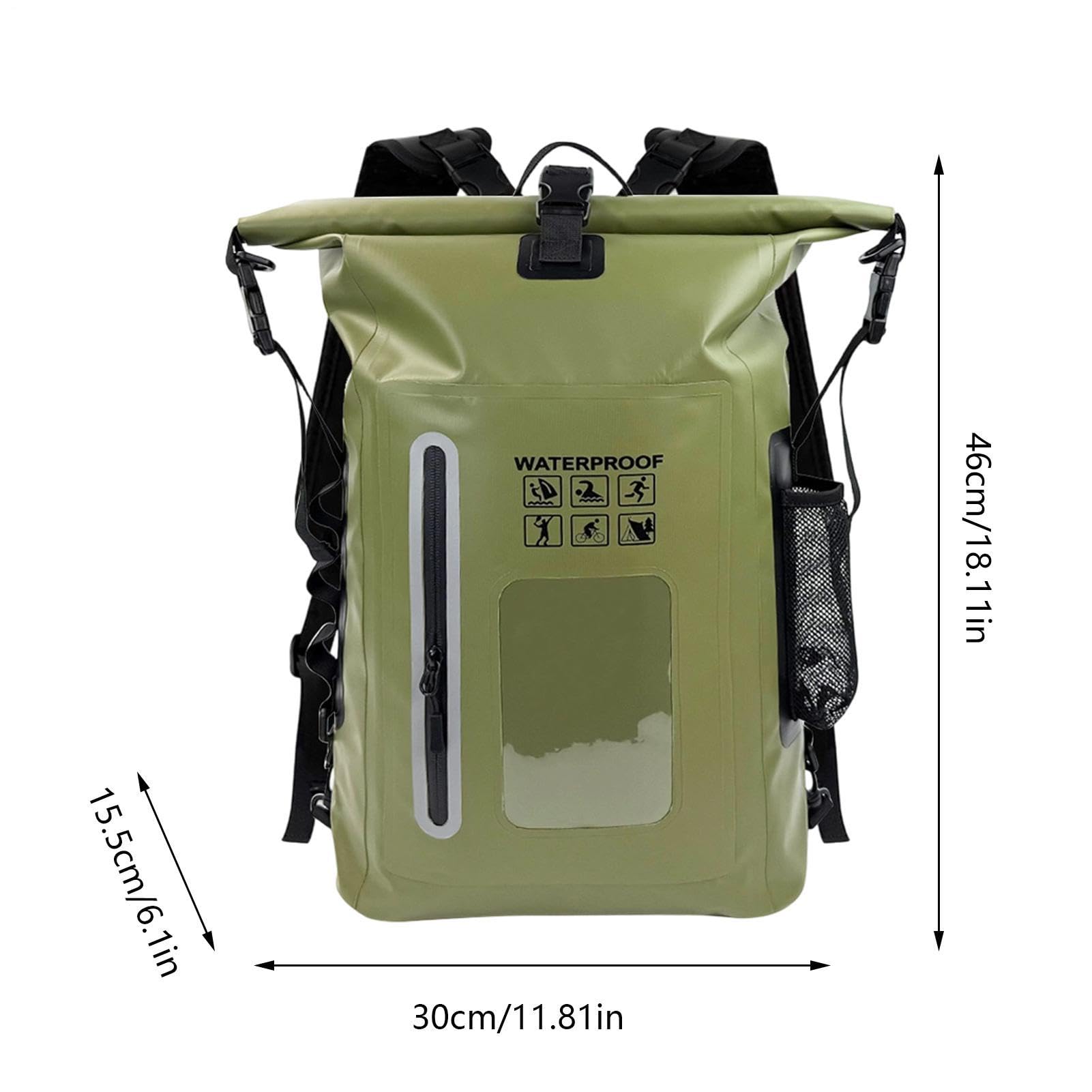 Zaino Dry Bag Impermeabile Capacità Elevata Chiusura A Rotolo Ultraleggero | Sacca Impermeabile Per Kayak Per Uomo Donna Kayak Paddleboard Nuoto Pesca Escursionismo Outdoor Spiagg