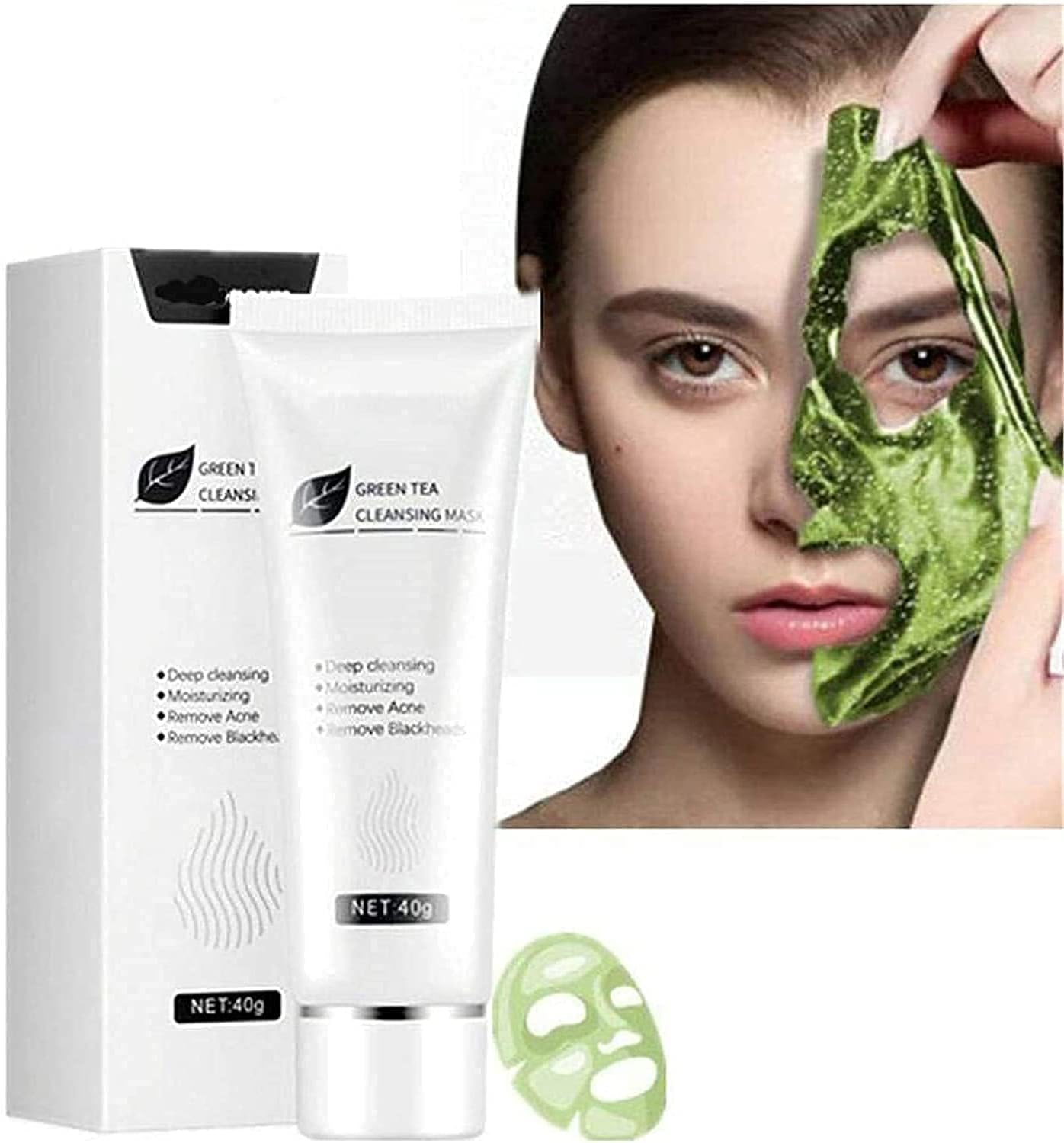 Dr.sugarm Green Tea Face Peel Mask Blackhead Remover Acne Deep