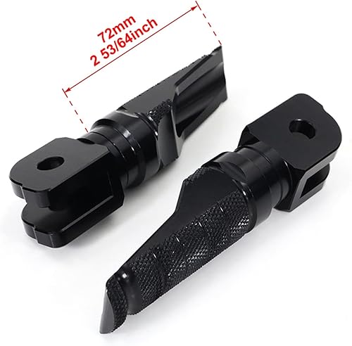 Miniatura 2 de NinWelly jfqm Motorcycle Front Footrests Foot Pegs Fit for Suzuki GSR600 GSXR600 GSXR 750 GSXR1000 GSXS125 GSX-S1000 SV650 Katana DL650 Vstrom